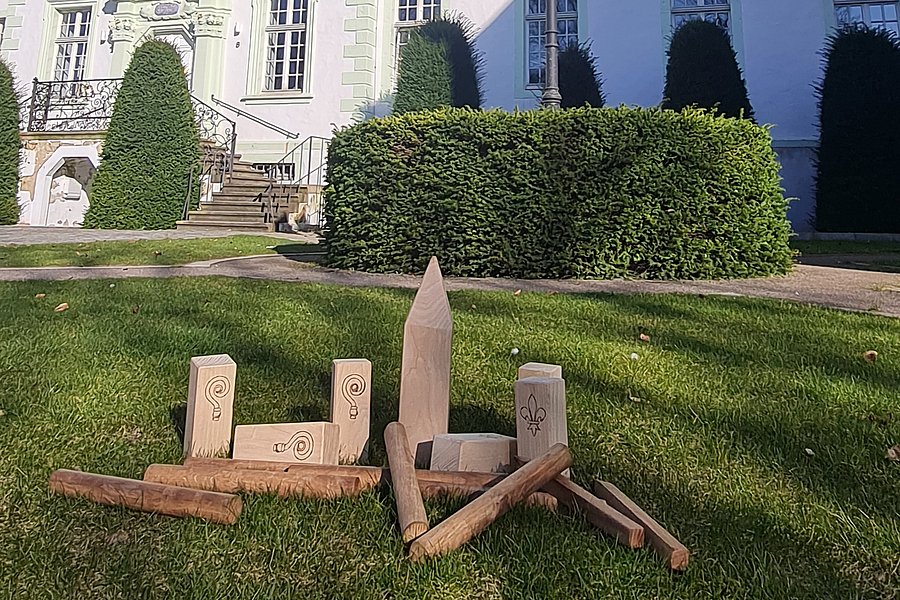 Kubb-Spiel „Anno 1130".