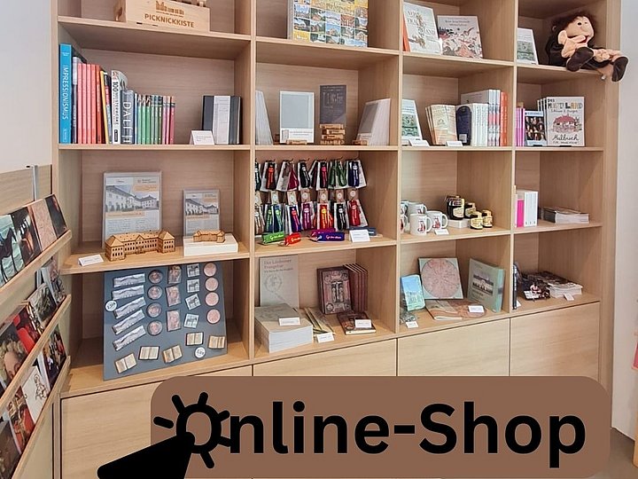 Publikationen und Andenken aus dem Museumsshop