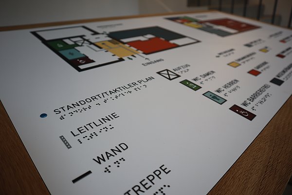 Taktiler Lageplan
