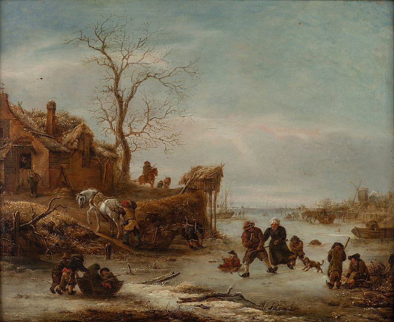 Eisvergnügen — Isaac van Ostade