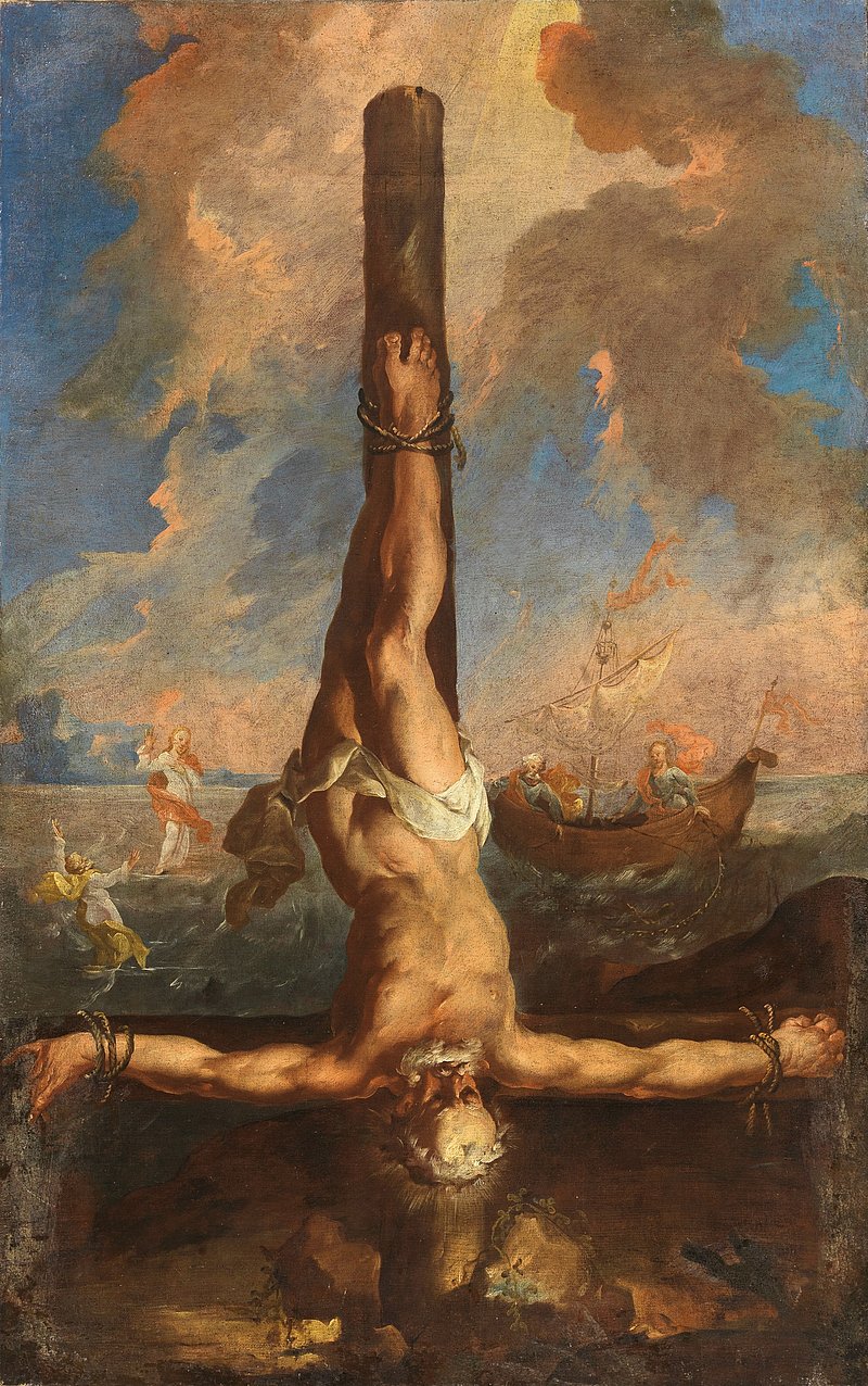Kreuzigung des Heiligen Petrus — Emilianische Schule